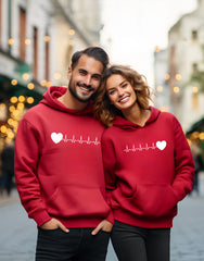 Valentine Hoodie heartbeats