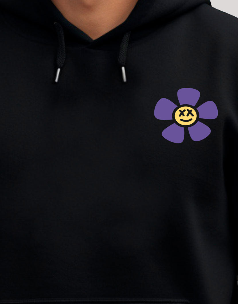 Black Hoodie Flower