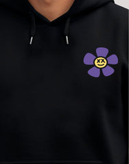 Black Hoodie Flower