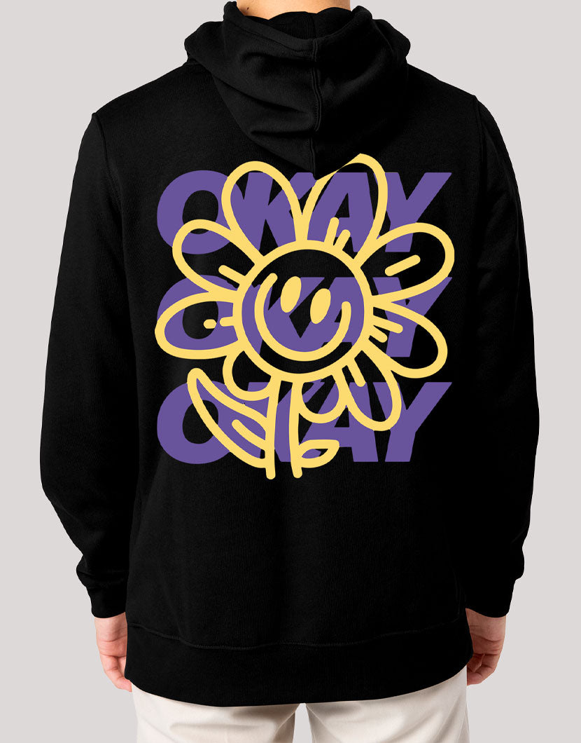 Black Hoodie Flower