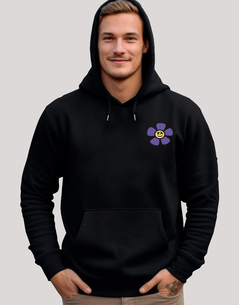 Black Hoodie Flower