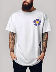 Oversize White Floral Tshirt